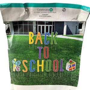 Celebrate It Colorful Back to School Yard Sign Set